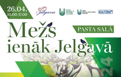 Jelgava un Latvijas meža nozare ģimenes, bērnus un jauniešus aicina uz aizraujošu piedzīvojumu “Mežs ienāk Jelgavā”