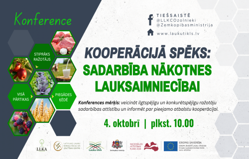 Konference “Kooperācijā spēks: Sadarbība nākotnes lauksaimniecībai”