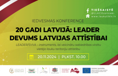 Iedvesmas konference “20 gadi Latvijā: LEADER devums Latvijas attīstībai”