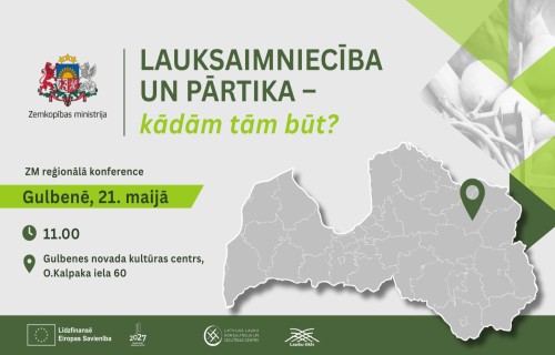 Lauksaimnieki un pārtikas ražotāji aicināti uz Zemkopības ministrijas konferenci