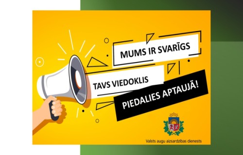 Aicinām piedalīties VAAD darba un pakalpojumu kvalitātes novērtējuma APTAUJĀ