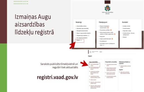 Izmaiņas Augu aizsardzības līdzekļu reģistrā