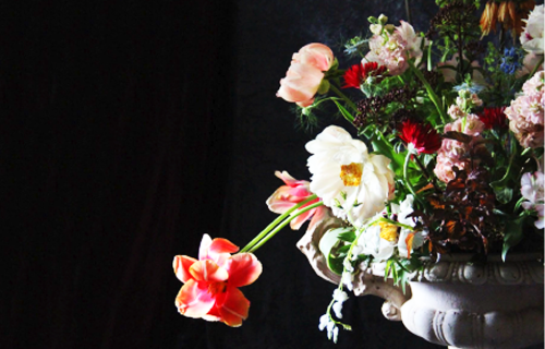 Ziedu iedvesmota glezna. Gleznas iedvesmoti ziedi