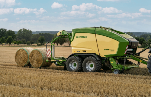 Lopbarības kvalitātes standarts Latvijas laukos ‒ KRONE ruļļu preses