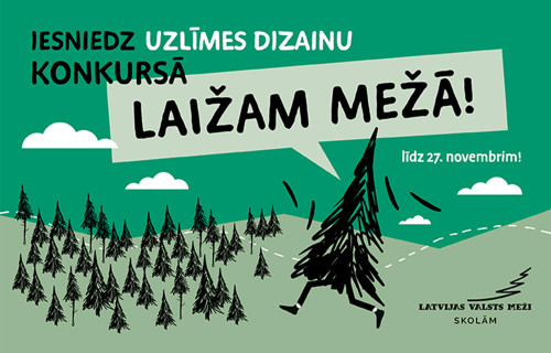 “Laižam mežā!” – aicinām skolēnus piedalīties Meža dienu uzlīmju dizaina konkursā